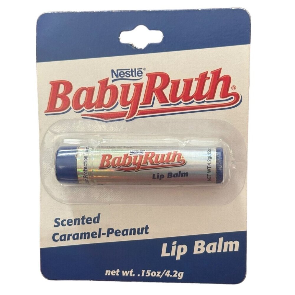 Vintage Lotta Luv Nestle Baby Ruth Chocolate Caramel Peanut Scented Lip Balm HTF